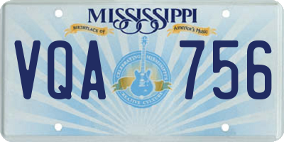 MS license plate VQA756