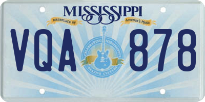 MS license plate VQA878