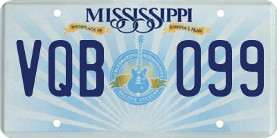 MS license plate VQB099