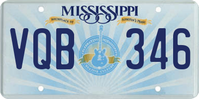 MS license plate VQB346