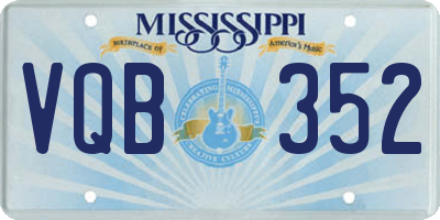 MS license plate VQB352