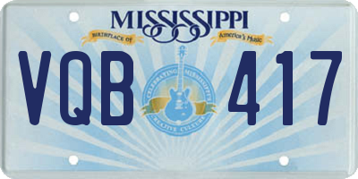 MS license plate VQB417