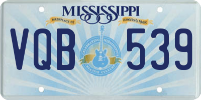 MS license plate VQB539