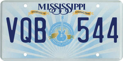 MS license plate VQB544