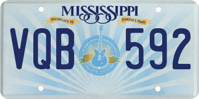 MS license plate VQB592