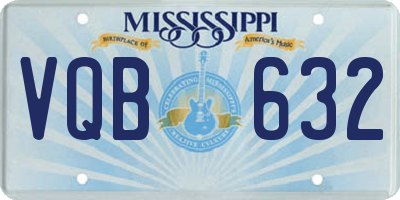 MS license plate VQB632