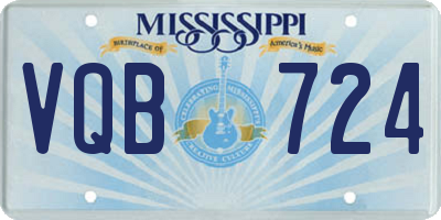 MS license plate VQB724