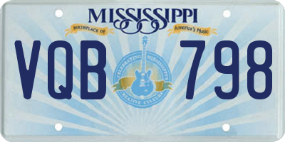 MS license plate VQB798