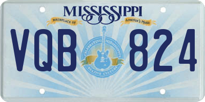 MS license plate VQB824
