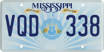 MS license plate VQD338