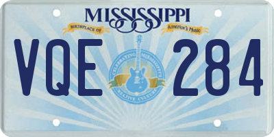 MS license plate VQE284
