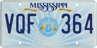 MS license plate VQF364