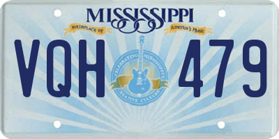 MS license plate VQH479
