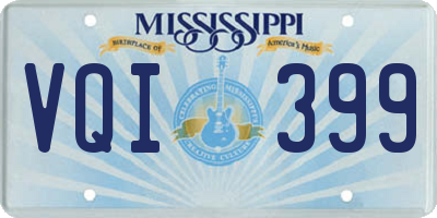 MS license plate VQI399