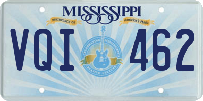 MS license plate VQI462