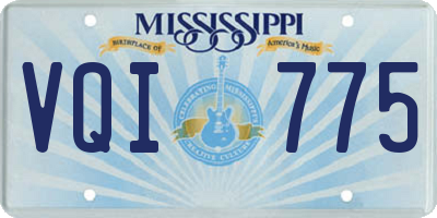 MS license plate VQI775