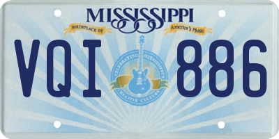 MS license plate VQI886
