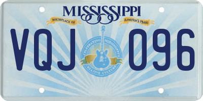 MS license plate VQJ096