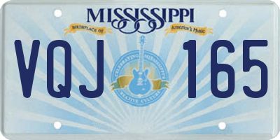 MS license plate VQJ165