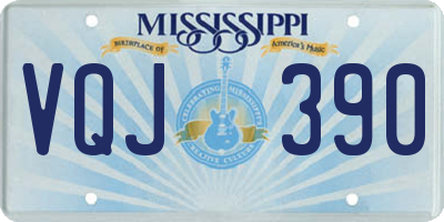 MS license plate VQJ390