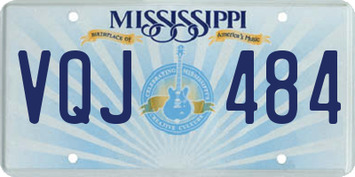 MS license plate VQJ484