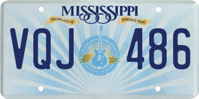 MS license plate VQJ486