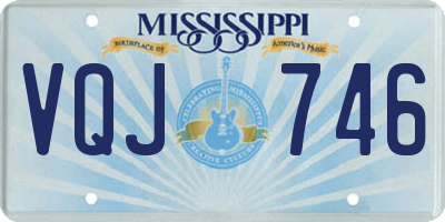 MS license plate VQJ746