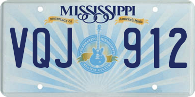 MS license plate VQJ912