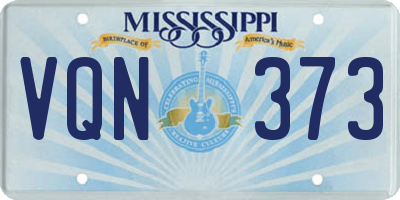 MS license plate VQN373