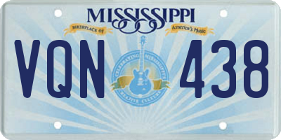 MS license plate VQN438