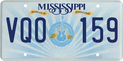 MS license plate VQO159