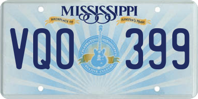 MS license plate VQO399