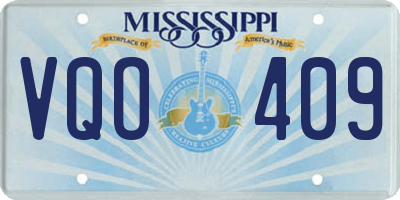 MS license plate VQO409