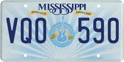 MS license plate VQO590