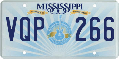 MS license plate VQP266