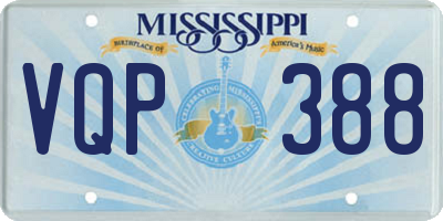 MS license plate VQP388