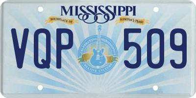 MS license plate VQP509