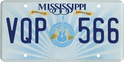 MS license plate VQP566