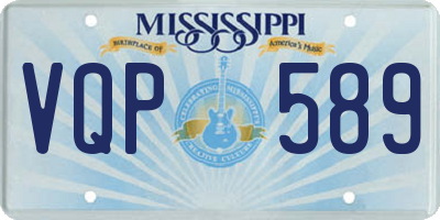 MS license plate VQP589