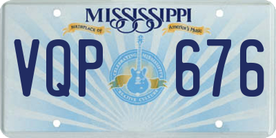 MS license plate VQP676
