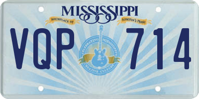 MS license plate VQP714