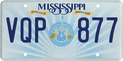 MS license plate VQP877
