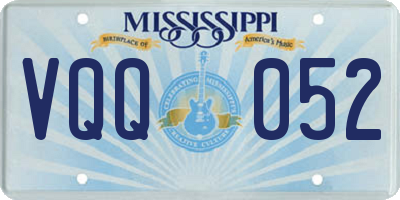 MS license plate VQQ052