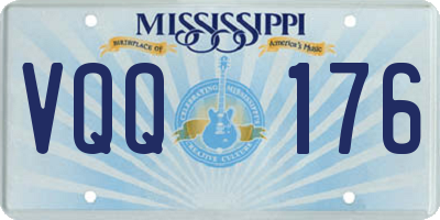 MS license plate VQQ176