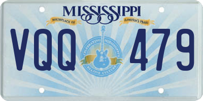 MS license plate VQQ479