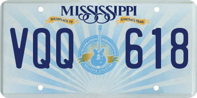 MS license plate VQQ618