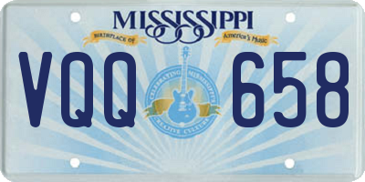 MS license plate VQQ658