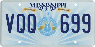 MS license plate VQQ699