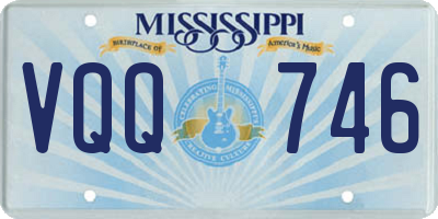 MS license plate VQQ746