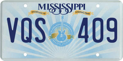 MS license plate VQS409